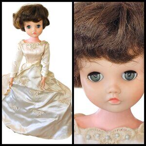 1964 Bonnie Bride by Deluxe Reading Original Gown Undies Shoes Petticoat 22"